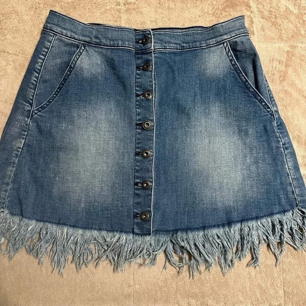 Sneak Peek Denim Skirt Size Large